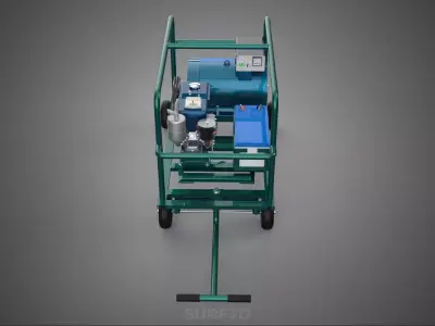 ROADSIDE MOBILE ELECTRIC VEHICLE EV CAR CHARGER GENERATOR DIESEL 3D model