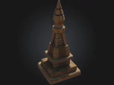 Stone Obelisk Monument  A Towering Symbol of Power and Legacy 3D model