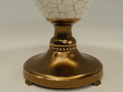 Luxury Table Lamp 3D Model 3D model