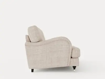 Howard Classic 3 5 Sits Soffa Beige Low-poly 3D model