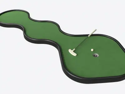 Miniature Golf Course 01 3D model