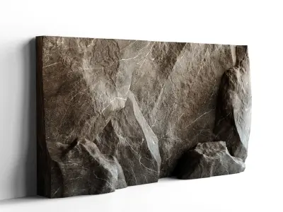 Stone wall 2 3D model