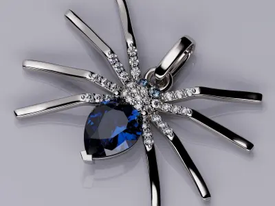 Pendant Spider 3D print model