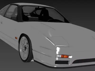 Nissan S13 200SX 1990 High Poly model MTL MAX OBJ FBX 3D model
