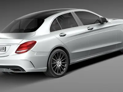 Mercedes-Benz C-Class W205 2015 sedan 3D model