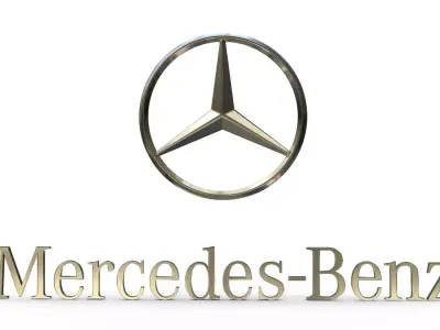 mercedes benz logo 3D model
