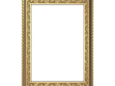 Carved Picture Frame 3D model