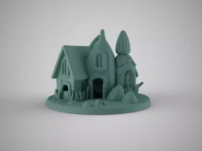 Aquarium Seashell House 3D print model