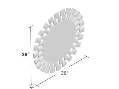 Porsha Accent Mirror 3D model
