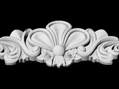 Central decor ornament for furniture 3D model 562