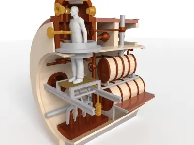 Print and build your own model kit of the ICTINEO II 3D print model