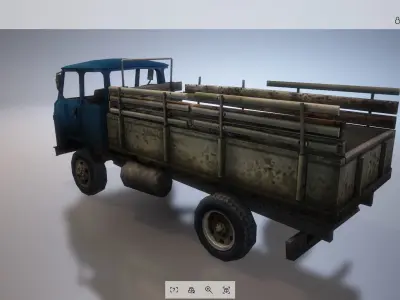 Vehicle - Truck 01 Low-poly 3D model