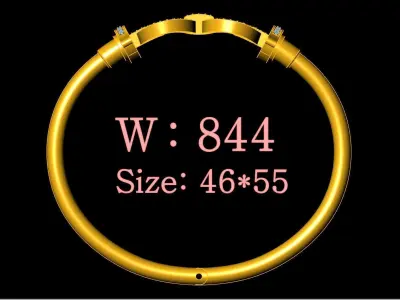 Bangle With Diamond 3D model