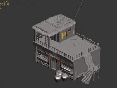 gAME Desert House - House 06 3D model