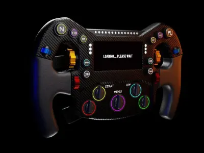 F1 Steering Wheel Concept 3D model