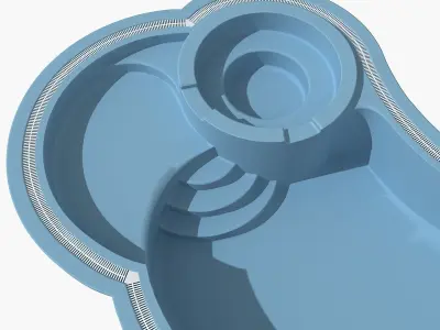 Swimming pool 08 3D model