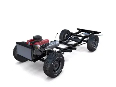 Range Rover Classic Full Chassis 3D model