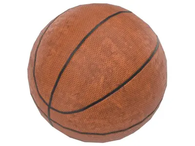 Basketball Lowpoly ball Low-poly 3D model