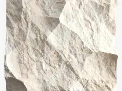 196-RockPanel piece of stone on wall 3D model