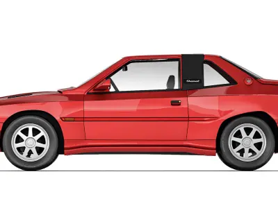 Maserati Shamal 1990 3D model