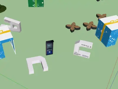 Asia Culture Plaza sculpture Free 3D model