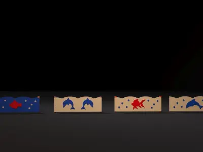 playground fencing 3D model