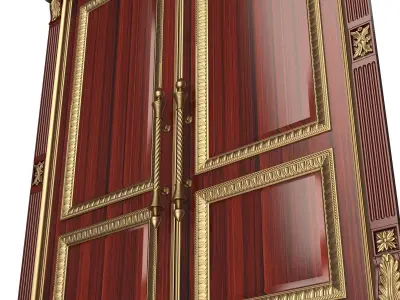 Carved Door Classic 01601 Wood Low-poly 3D model