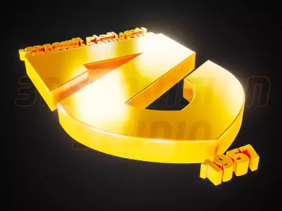 Al Hazem logo - Cinematic - 3D print 3D model