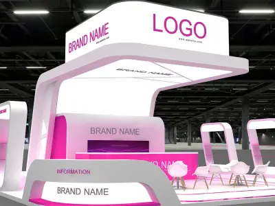 Exhibition Booth Stand stall 3D model 3D model purchase