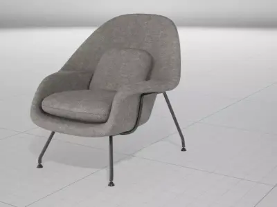 Eero S Womb Chair UE4 Low-poly 3D model