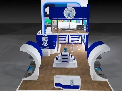 Booth Exhibition Stand a389a 3D model