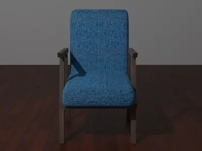 Chair Low-poly 3D model order