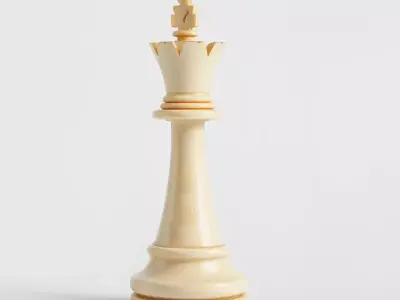 Ivory Chess King model pack Low-poly 3D model