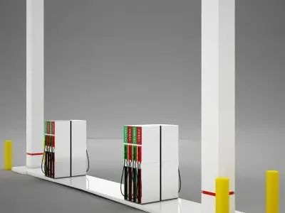 Pump01 plastic handle 3D model