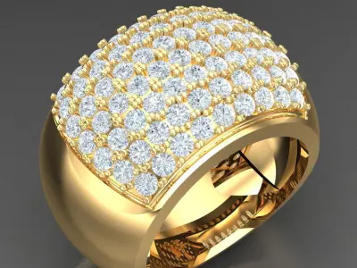 Luxury Men Rings Designs 4MR029 3D print model