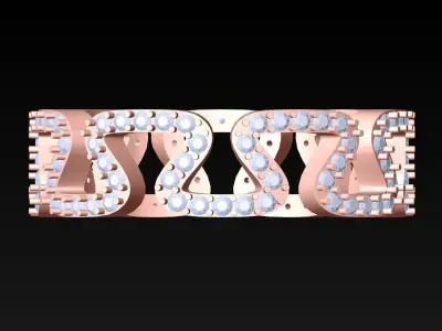 Diamond Ring - Womens Rings - N152913 3D print model