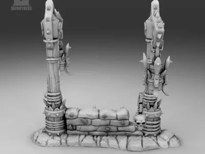 Street lights 3D print model