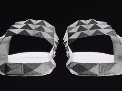 Spiky Sandals Low-poly 3D model