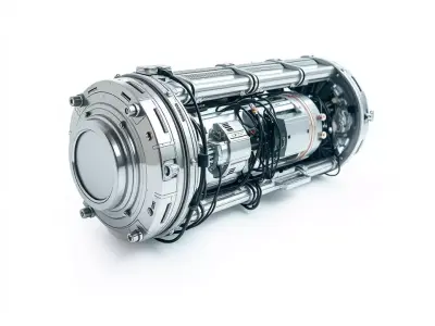 Futuristic Engine Component model pack Low-poly 3D model