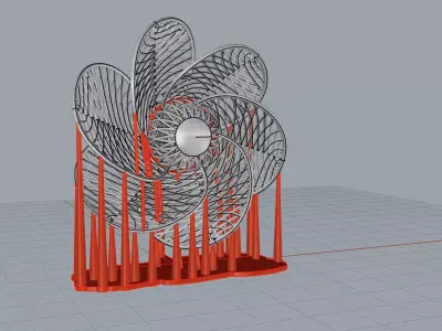 Ultra Vision Ring Gold Jewelry 3D print model shop