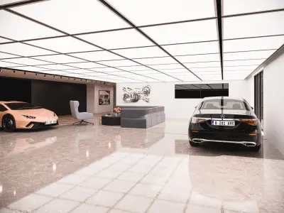 Car- Realism lightning interior 3D model