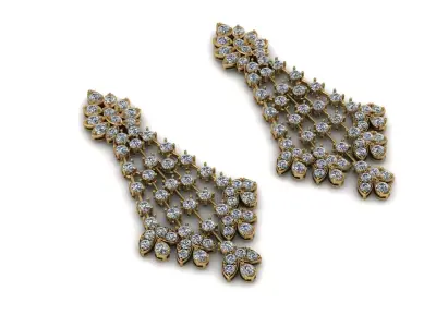 Woman Hongkong Earring CH012 3D print model