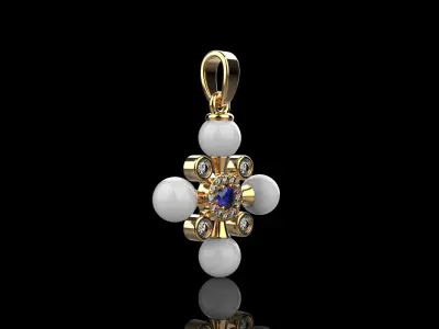 Pearl cross model 686 3D print model