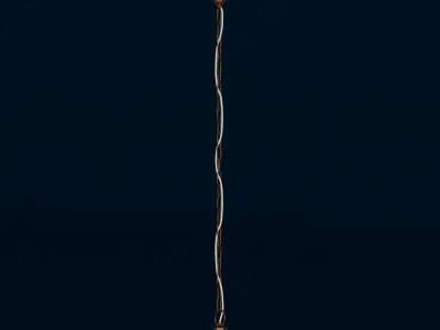 Classic Floral Pierced Moroccan Lamp 3D model