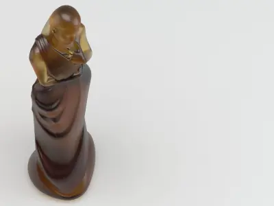 Sculpture Daum France Marie Paule Deville Chabrolle 3D model