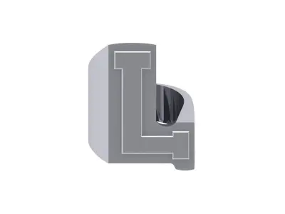 L  Ring 3D print model