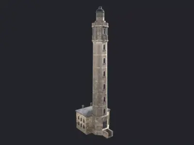 Lighthouse Low-poly 3D model Low-poly 3D model