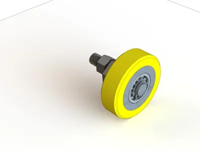 Eccentric Wheel for Hydroulic Elevator 3D model