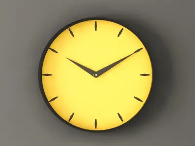 Realistic Wall clocks 1-4 3D model