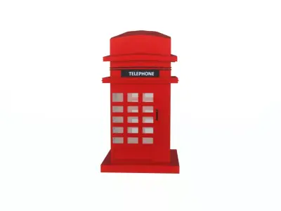 british telephone booth Free 3D model